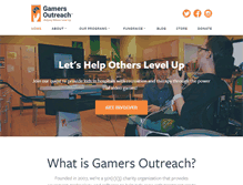 Tablet Screenshot of gamersoutreach.org